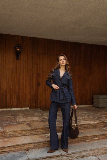 Παντελόνι τζιν με εξωτερικές ραφές - 