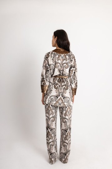 Σετ κρουαζέ βελούδινο με λαχούρια ζαχαρί - 