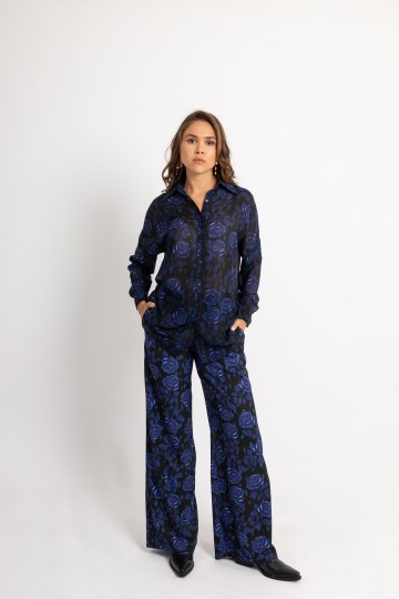 Σετ άνετο με τριαντάφυλλα μπλε