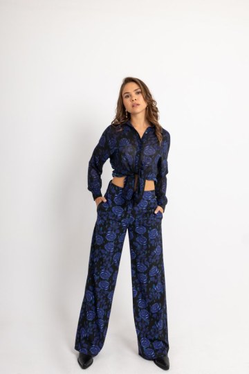 Σετ άνετο με τριαντάφυλλα μπλε - 