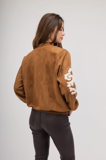 Παντελόνι καφέ δερματίνη με κουμπί - 