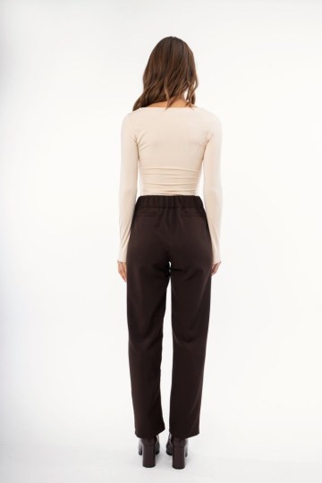 Κορμάκι εκρού εφαρμοστό λύκρα - 