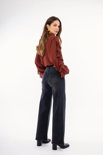 Πουκάμισο εκάι με βολάν - 