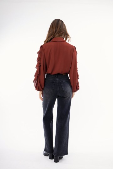 Πουκάμισο εκάι με βολάν - 