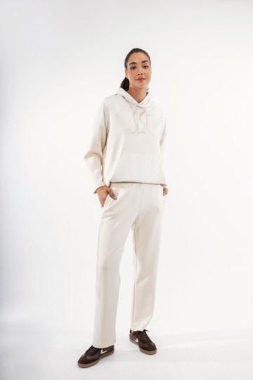  Παντελόνι εκρού με strass - 