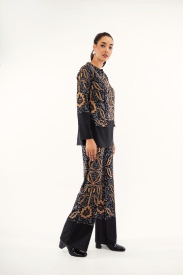 Σετ εμπριμέ με λαχούρια ταμπά - 