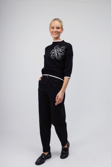 Παντελόνι μαύρο balloon