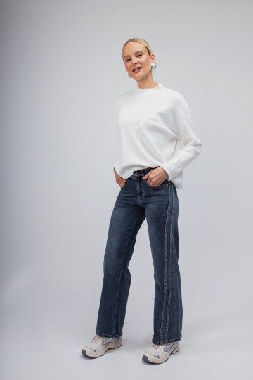 Πουλόβερ λευκό Nice