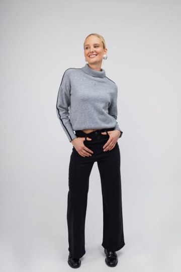 Τζιν Παντελόνι μαύρο wide leg - 