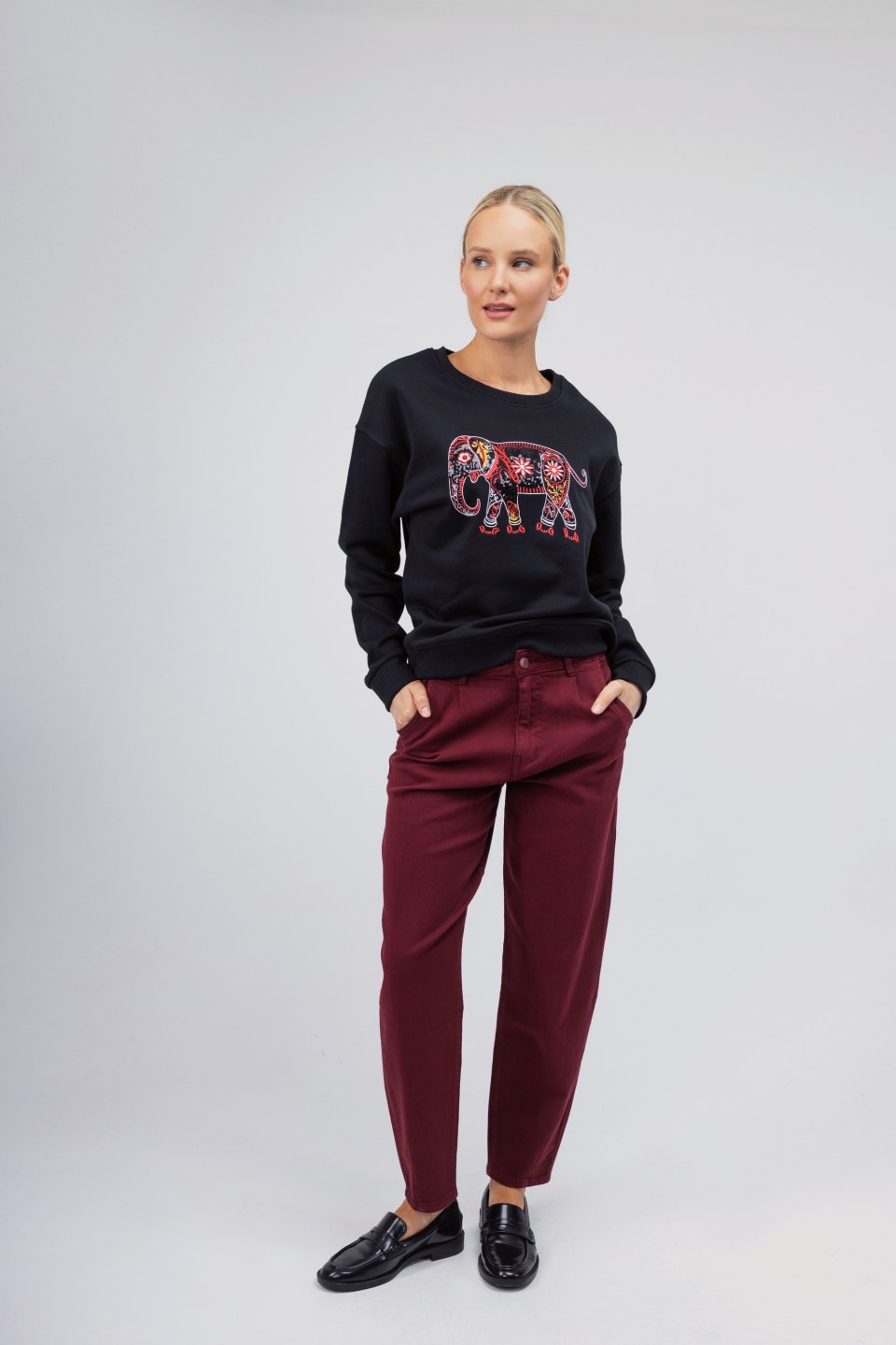 Παντελόνι μπορντώ  balloon