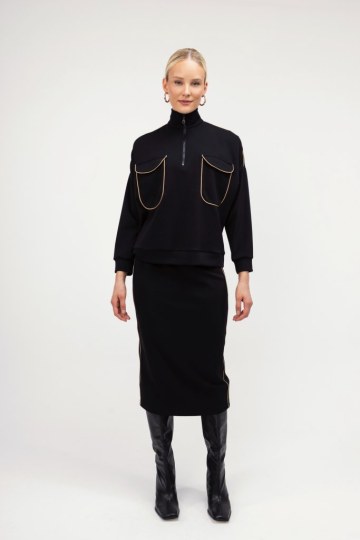 Φούστα μαύρη εφαρμοστή  - 