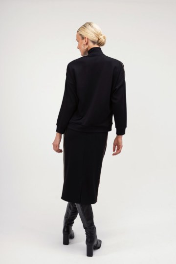 Φούστα μαύρη εφαρμοστή  - 