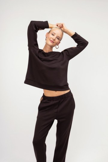 Φούτερ-Μπλούζα καφέ - 