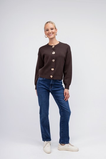 Τζιν Παντελόνι μπλε με κουμπί και φερμουάρ