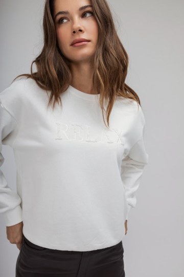Πουλόβερ - Φούτερ λευκό Relax - 