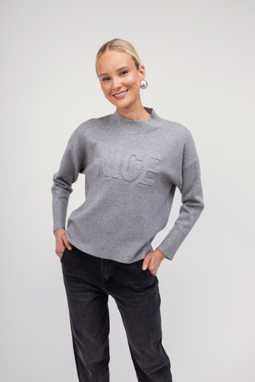 Πουλόβερ γκρι Nice