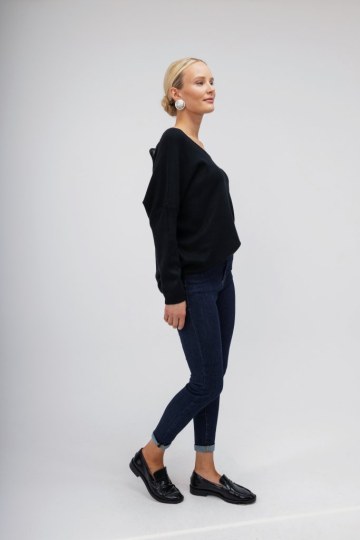 Tζιν Παντελόνι μπλε με κουμπί - 