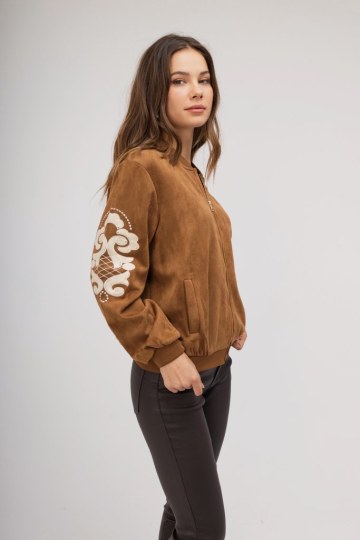 Μπουφάν κάμελ με λαχούρια - 