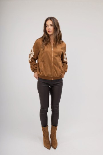 Μπουφάν κάμελ με λαχούρια - 