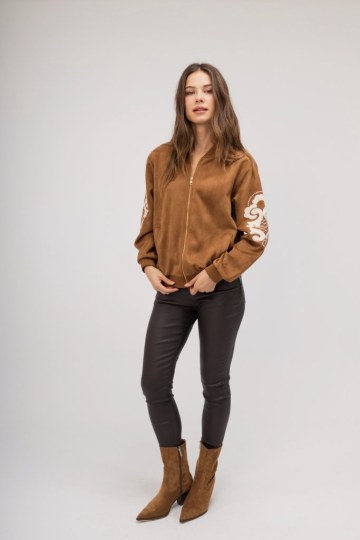 Μπουφάν κάμελ με λαχούρια - 