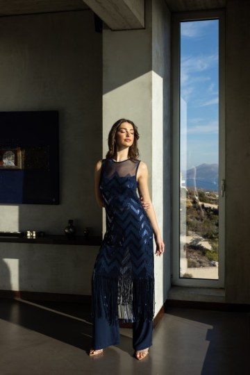 Σετ με ιδιαίτερες λεπτομέρειες μπλε - 