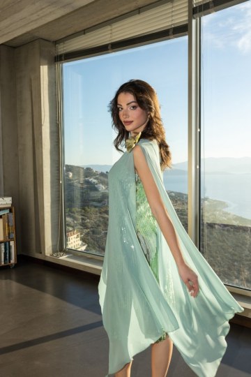 Τουνίκ με ενσωματωμένο λαδί λουλούδι μέντα - 