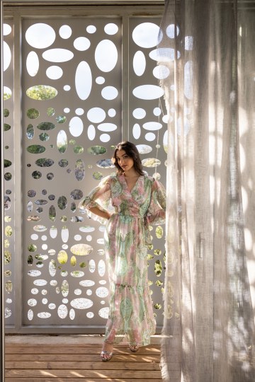 Φόρεμα κρουαζέ εμπριμέ