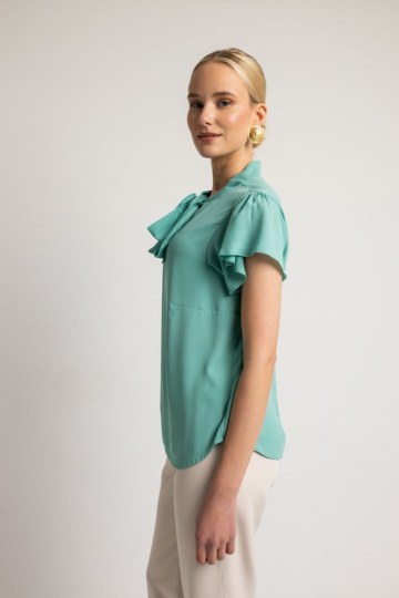 Μπλούζα με ιδιαίτερα μανίκια βεραμάν - 