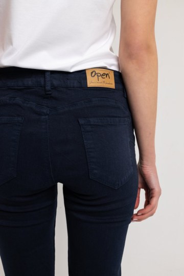 Παντελόνι τζιν σε στενή γραμμή σκούρο μπλε - 