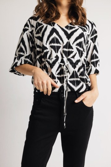 Παντελόνι τζιν σε στενή γραμμή μαύρο - 