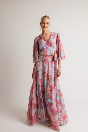 Σετ κρουαζέ με μανίκι εμπριμέ