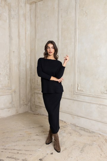 Μπλούζα μακρυμάνικη rip μαύρη