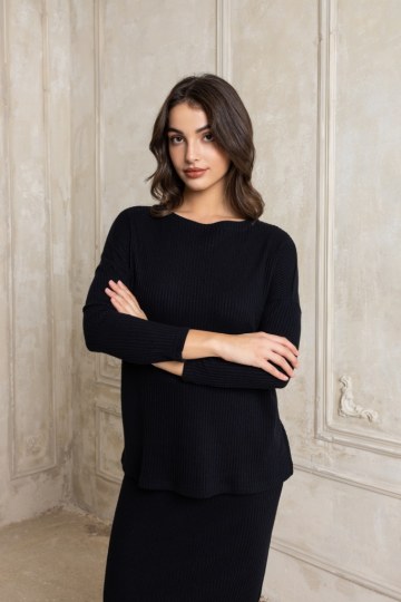 Μπλούζα μακρυμάνικη rip μαύρη - 