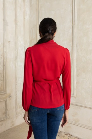 Πουκαμίσα κρουαζέ κόκκινη - 