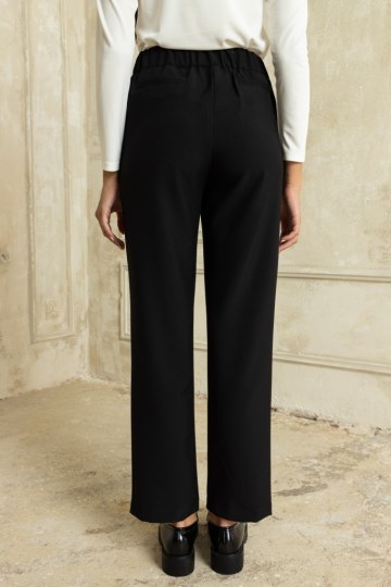  Παντελόνι γραφείου σε ίσια γραμμή μαύρο - 