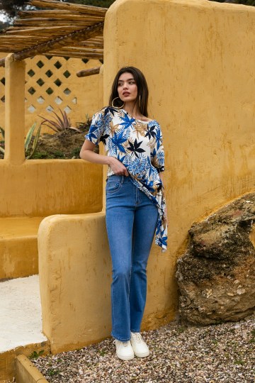 Παντελόνι καμπάνα ελαστικό τζιν