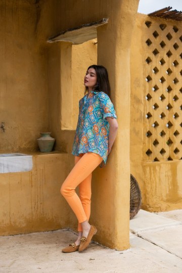 Πουκαμίσα με γεωμετρικά σχέδια  - 