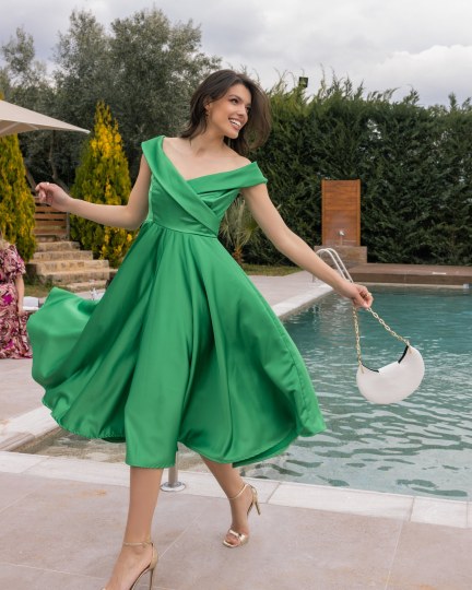  Φόρεμα χαμόγελο πράσινο - 