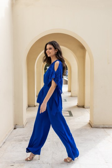  Παντελόνα σε ίσια γραμμή μπλε 