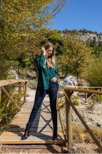 Πουκάμισο μακρυμάνικο κυπαρισσί - 